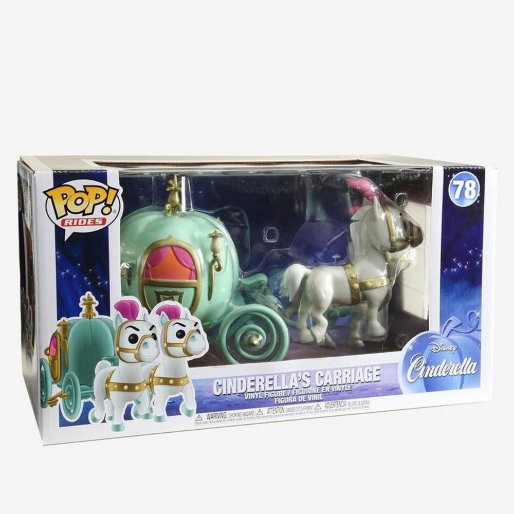NWT - Funko Pop! Rides Disney Cinderella Cinderella's Carriage Vinyl Figure